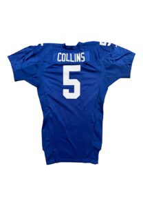 2000 Kerry Collins NY Giants Game-Used Jersey