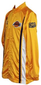 2000 Kobe Bryant LA Lakers NBA Finals Worn Warm-Up Jacket