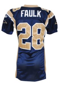 2000 Marshall Faulk St. Louis Rams Game-Used Home Jersey