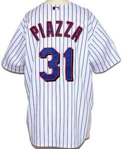 2000 Mike Piazza New York Mets Game-Used Home Jersey