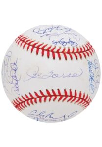 2000 New York Yankees Team-Signed World Series Baseball