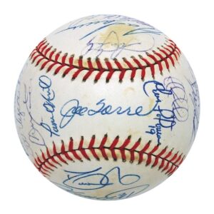 2000 New York Yankees World Championship Team Signed Baseball