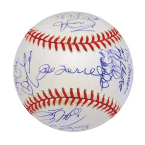 2000 NY Yankees World Championship Team Autographed Baseball