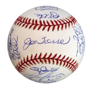 2000 NY Yankees World Championship Team Autographed Baseball