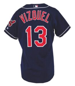 2000 Omar Vizquel Cleveland Indians Game-Used Alternate Jersey