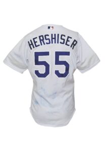 2000 Orel Hershiser LA Dodgers Game-Used Home Jersey