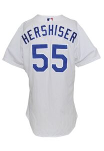 2000 Orel Hershiser LA Dodgers Game-Used Home Jersey