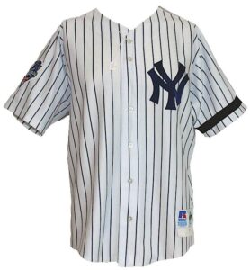 2000 Orlando “El Duque” Hernandez New York Yankees World Series Game-Used Home Jersey