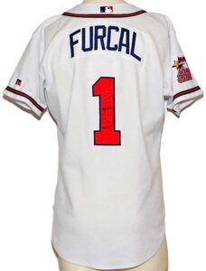 2000 Rafael Furcal Rookie Atlanta Braves Game-Used & Autographed Home Jersey