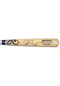 2000 Rafael Palmeiro Texas Rangers Game-Ready & Signed Bat