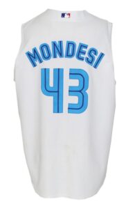 2000 Raul Mondesi Toronto Blue Jays Game-Used Home Jersey Vest