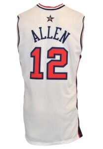 2000 Ray Allen Team USA Men’s Olympic Basketball Game-Used Jersey 