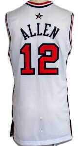 2000 Ray Allen USA Olympic Game-Used & Autographed Home Jersey