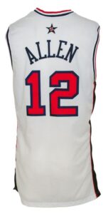 2000 Ray Allen USA Olympic Game-Used Home Jersey