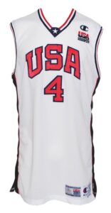 2000 Steve Smith USA Olympic Game-Used Home Jersey