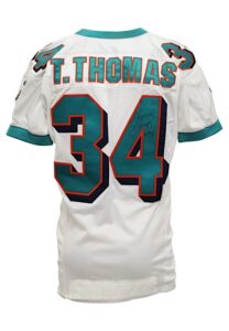 2000 Thurman Thomas Miami Dolphins Game-Used & Autographed Jersey