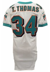 2000 Thurman Thomas Miami Dolphins Game-Used Jersey