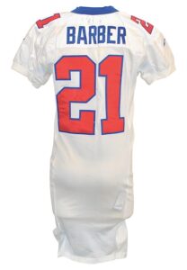 2000 Tiki Barber New York Giants Game-Used Home Jersey