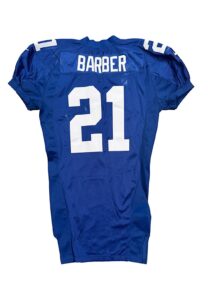 2000 Tiki Barber NY Giants Game-Used Jersey