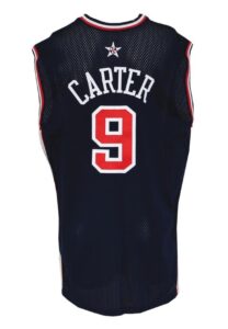 2000 Vince Carter Team USA Olympics Game-Used Road Jersey 