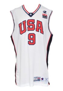 2000 Vince Carter USA Olympic Team Game-Used Home Jersey