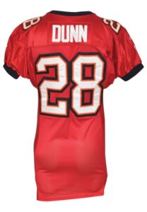 2000 Warrick Dunn Tampa Bay Buccaneers Game-Used Home Jersey