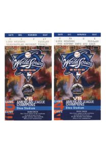 2000 World Series NY Yankees vs. Mets Tickets