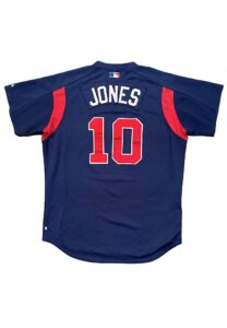 2000s Chipper Jones Atlanta Braves Game-Used BP Jersey