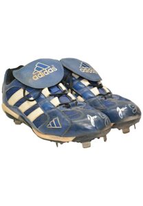 2000s Jose Cruz Jr. Toronto Blue Jays Game-Used & Dual-Autographed Cleats