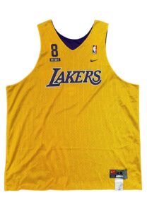 2000s Kobe Bryant LA Lakers Player-Worn Reversible Practice Jersey