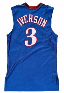 2001-02 Allen Iverson Philadelphia 76ers Game-Used Jersey