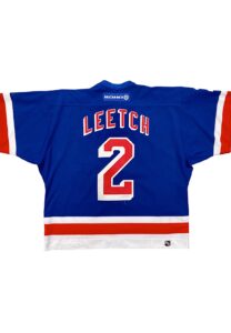 2001-02 Brian Leetch NY Rangers Game-Used Jersey