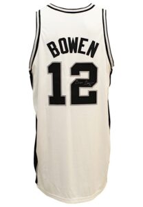 2001-02 Bruce Bowen San Antonio Spurs Game-Issued & Autographed Home Jersey