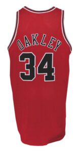 2001-02 Charles Oakley Chicago Bulls Game-Used Road Jersey 