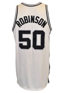 2001-02 David Robinson San Antonio Spurs Game-Used Home Jersey