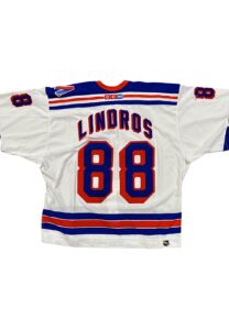 2001-02 Eric Lindros NY Rangers Game-Used & Signed Jersey