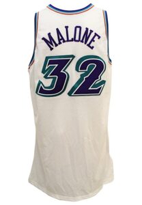 2001-02 Karl Malone Utah Jazz Game-Used Home Jersey