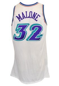 2001-02 Karl Malone Utah Jazz Game-Used Home Jersey