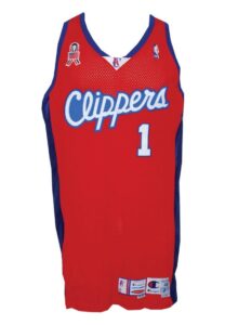 2001-02 Keyon Dooling LA Clippers Game-Used Road Jersey & 2000-01 Darius Miles LA Clippers Game-Used Home Jersey