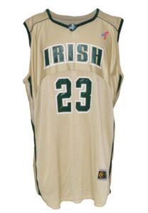 2001-02 LeBron James St. Vincent/St. Mary Game-Used Home Jersey 