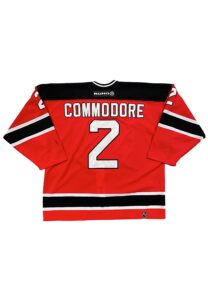 2001-02 Mike Commodore NJ Devils Rookie Game-Used Jersey