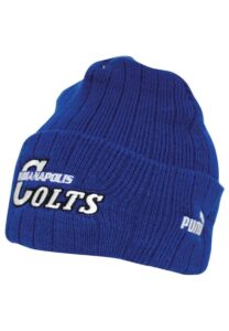 2001-02 Peyton Manning Indianapolis Colts Worn Beanie Hat