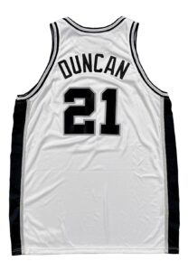 2001-02 Tim Duncan San Antonio Spurs Game-Used Jersey