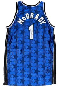 2001-02 Tracy McGrady Orlando Magic Game-Used & Autographed Road Jersey