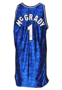 2001-02 Tracy McGrady Orlando Magic Game-Used & Autographed Road Jersey