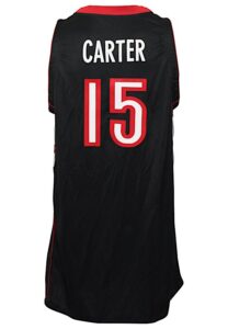 2001-02 Vince Carter Toronto Raptors Game-Used & Autographed Road Jersey