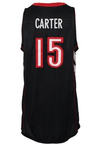 2001-02 Vince Carter Toronto Raptors Game-Used & Autographed Road Jersey