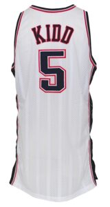 2001-2002 Jason Kidd New Jersey Nets Game-Used Home Jersey