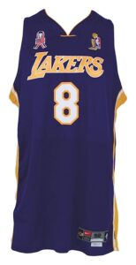 2001-2002 Kobe Bryant Los Angeles Lakers Game-Used Road NBA Finals Uniform (Championship Season) (2)