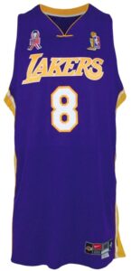 2001-2002 Kobe Bryant Los Angeles Lakers Game-Used Road NBA Finals Uniform